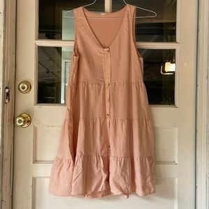 🎉2FOR$10🎉 
Altar’d State pink button dress.